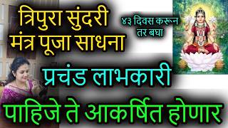 त्रिपुरा सुंदरी मंत्र साधनाप्रचंड लाभकारी पाहिजे ते आकर्षित होंणार swami realization diwali swami [upl. by Ecinue368]