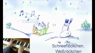 Kinder Lied Schneeflöckchen Weißröckchen [upl. by Llewen]