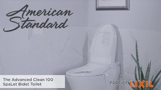 The Advanced Clean 100 SpaLet Bidet Toilet by American Standard [upl. by Bolten]