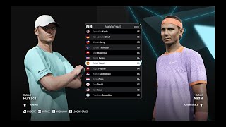 INTERNAZIONALI BNL DITALIA 2024 HUBERT HURKACZ VS RAFAEL NADAL TIEBREAK THE GAME  SIMULATION [upl. by Blanding352]