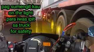 laging tandaan pag sumingit on the light para aware ang mga driver Ng truck for safety [upl. by Devinna225]