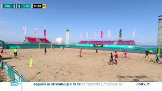 Viareggio Beach Soccer chiude la poule scudetto con una vittoria [upl. by Kryska]