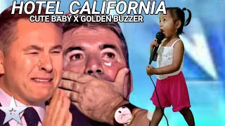 2 year old Filipina girl sing the song Hote California perfectly made simon cowel and audience cry [upl. by Brawner]