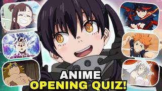 👂GUESS THE ANIME BY THE OPENING ✨  ANIME OPENING QUIZ [upl. by Harleigh]