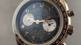 Omega Speedmaster Chronoscope quotBronze Goldquot 32992435110001 Omega Watch Review [upl. by Aicekat]