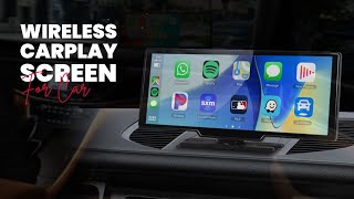 Aloma 1026quot Apple CarPlay Screen Review Wireless CarPlay amp Android Auto with Backup Camera [upl. by Caressa]