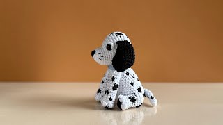 tutorial a crochet DALMATIAN part 3 paws [upl. by Ahsimrac]