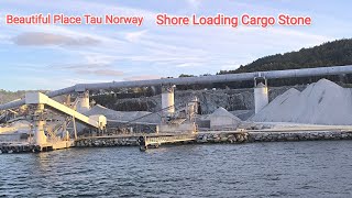 Shore Loading Cargo Stone Full Cargo 4850 tones Port of Tau Norway [upl. by Smalley]