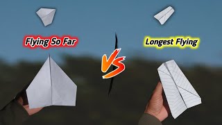 Top 2 Paper Planes  Flying the Sky  How to make Flying Plane 200 Feet Flying [upl. by Anirhtak]