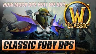 Classic WoW Fury Warrior DPS [upl. by Aivilo723]