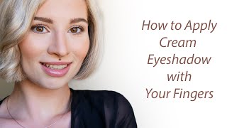 How to Apply Cream Eyeshadow with Your Fingers  Learn How to Blend Two Colours Properly [upl. by Hanako]