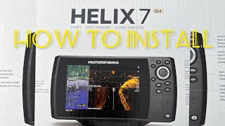 Installing Helix 7 Humminbird G4 [upl. by Enileoj]