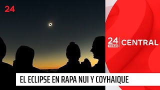 Eclipse solar anular brilló el anillo de fuego en Rapa Nui y Coyhaique  24 Horas [upl. by Catt]