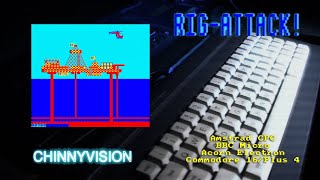 ChinnyVision  Ep 307  Rig Attack  Amstrad CPC BBC Micro Acorn Electron Commodore 16 [upl. by Tdnaltroc]