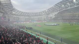 Amhrán na bhFiann at the FAI Cup 2024 [upl. by Hochman]