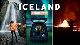 The Ultimate Iceland Road Trip  Fire amp Ice in a Tiny Campervan Epic Van Life [upl. by Sissy]