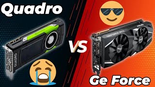 Quadro Vs Geforce Gaming  Is Quadro Better Than Geforce  Quadro Vs Rtx For Video Editing  Nvidia [upl. by Ajet13]