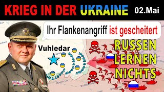 02MAI Epischer Reinfall Russischer Flankenangriff auf Vuhledar implodiert  UkraineKrieg [upl. by Herv]