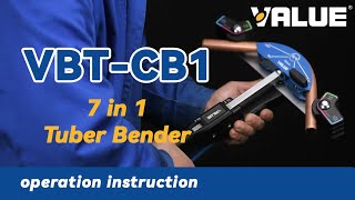 VALUE VBTCB1 7 in 1 Tuber Bender operation instruction [upl. by Rases695]