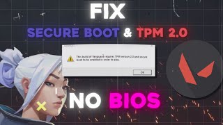 NO BIOS Fix Smart boot amp Tpm 20 issue ⏐ WINDOWS 11 ⏐ VALORANT [upl. by Rosati]