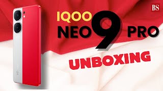 iQOO Neo 9 Pro Unboxing and handson  Fiery Red colour variant [upl. by Yrakaz]