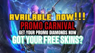 PROMO CARNIVAL IS HERE Get Your Promo Diamonds Now  Get Your Free Skin For Only 1 Diamond [upl. by Orola496]