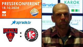 18102024  Pressekonferenz  Devils UlmNeuUlm vs EHC Klostersee [upl. by Tifanie410]