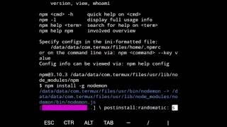 Termux node js for Android [upl. by Arocet261]