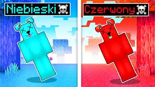 Minecraft ALE KOLORY ZABIJAJĄ 💀 🔵🔴 [upl. by Hterrag]