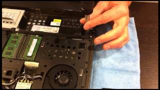 SolidBox How To Upgrade and Install Hard Drive and RAM in a Dell M6600 Part 2 [upl. by Nylloc502]