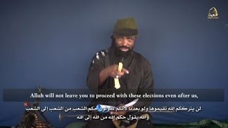 Boko Haram leader vows to disrupt Nigeria election in new video [upl. by Doralynn]