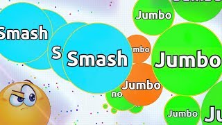 SMASH vs JUMBO SOLO AGARIO GAMEPLAY  Agario [upl. by Geddes]