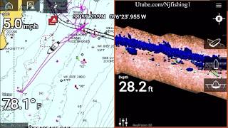 Raymarine Axiom 9quot RV100 3d fishfinder scanning at Sandy Point State Park in Cheasapeake Bay [upl. by Ardnoel]