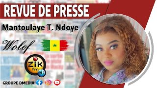 Revue de Presse wolof de Zik Fm Sen Tv du Mardi 29 octobre 2024 avec Mantoulaye Thioub Ndoye [upl. by Swagerty]