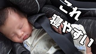 【生後2週目】2週間検診に向かう車内Cheeks jiggling [upl. by Bonnie87]