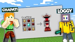 CRAFTING CHAPATI BASE IN MINECRAFT  Chapati Hindustani Gamer  Minecraft [upl. by Enylcaj]