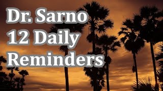 Dr Sarno  12 Daily Reminders Meditation x 2 [upl. by Pearlstein522]