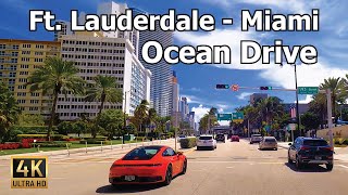 Miami 4K  Ocean Drive  Scenic 2022 Driving Tour [upl. by Jezabelle]