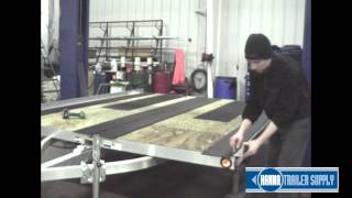 Slide Guides E Z Off Trailer Slide Guides Installation Video [upl. by Anahsak]