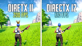 FORTNITE  DirectX 11 vs DirectX 12  Comparison🔥 [upl. by Nailuj]