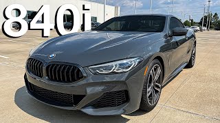 2022 BMW 840i Coupe in Dravit Grey Walkaround Review  Exhaust Sound [upl. by Fennell]