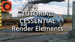 TUTORIAL CESSENTIAL Render Elements 13 Elements and Output Setup [upl. by Edina]