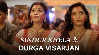 The significance of Sindur Khela amp Durga Visarjan on Vijayadashami [upl. by Thaddeus]