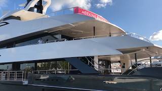 Utopia IV Rossinavi Yacht and AampR Elandess Yachts at Fort Lauderdale International Boat Show 2018 [upl. by Terry]