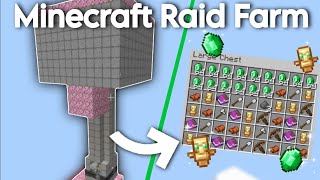 Easiest AFK Raid XP Farm Minecraft Bedrock 120 [upl. by Omixam]