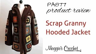 PA877 Scrap Granny Hooded Jacket  Hood Attachment Tutorial [upl. by Akehsyt]