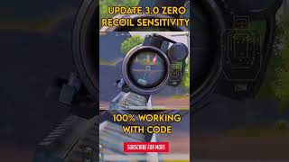 No Recoil sensitivity pubg mobile  30 Update  zero recoil sensitivity bgmipubg mobile pubg [upl. by Dorlisa]