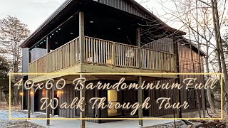 40x60 Barndominium Full walk through tour [upl. by Donetta]