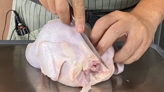 How to Debone a Whole Chicken Easily  How to Remove Bones from Chicken [upl. by Melodee]