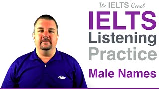 IELTS Listening Practice  Spelling Test  Male Names [upl. by Utter403]